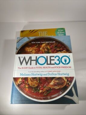Cookbook Lot Of 2 The Whole30: The 30-Day Guide Total Health & South Beach Diet